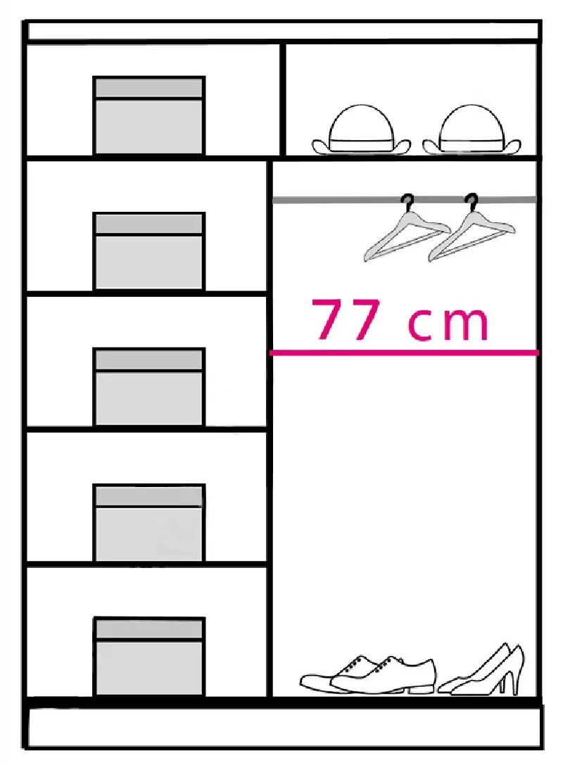 Dulap-cupe Fadome Carmen CAR-15 (Sonoma Oak/White Gloss) - 4