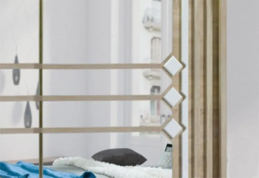 Dulap-cupe Fadome Carmen CAR-20 (Sonoma Oak/White Gloss) - 3