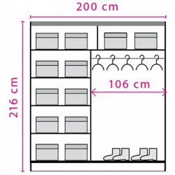 Dulap-cupe Fadome Effect EF-1-20 (Pine Andersen/Lancelot Oak) Thumb