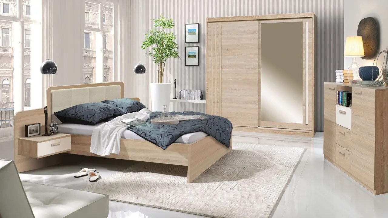 Шкаф-купе Fadome Effect EF-2-20 (Sonoma Oak/Pine Andersen) - 3