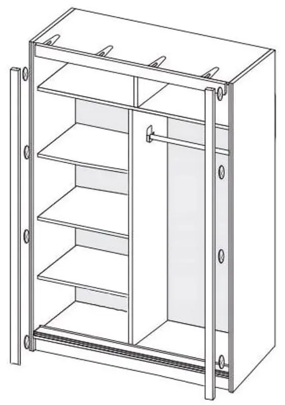 Dulap-cupe Fadome Tokyo TK2-150 (Sonoma Oak) - 2
