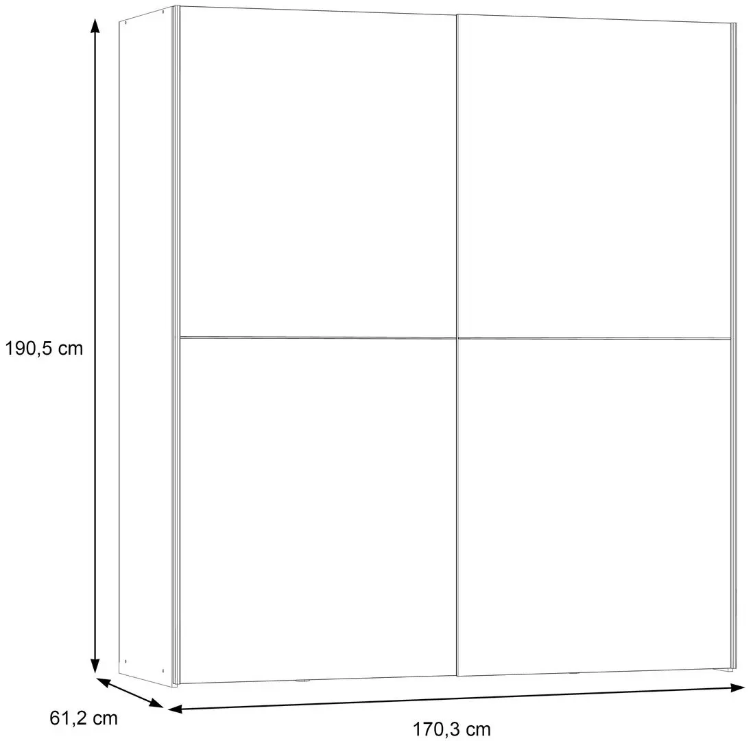 Dulap-cupe Fortuna Dederik W3NS82232-D30 (Sonoma Oak)