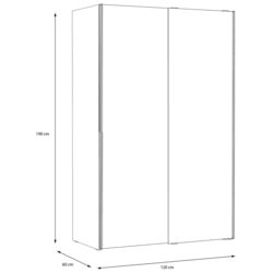 Шкаф-купе Fortuna Khanea KHNS62131 (White) Thumb