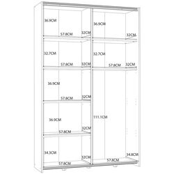 Шкаф-купе Fortuna Ozulla OZLS62237-Q45F (Sonoma Oak/White) Thumb