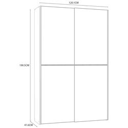 Шкаф-купе Fortuna Ozulla OZLS62237-Q45F (Sonoma Oak/White) Thumb