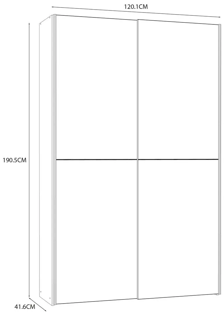 Шкаф-купе Fortuna Ozulla OZLS62237-Q45F (Sonoma Oak/White) - 3