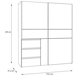 Dulap-cupe Fortuna Winn2 W2QS8233S-120 (White) Thumb