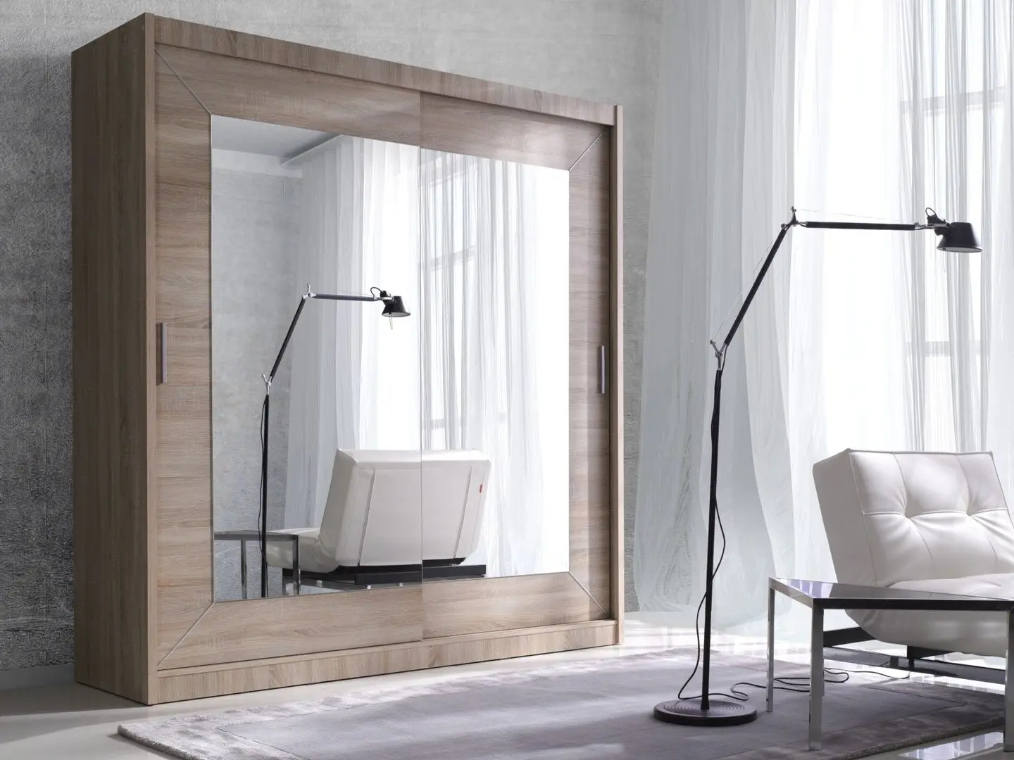 Шкаф-купе Helvetia Alfa 220E1517 (Дуб Санремо Светлый)