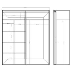 Шкаф-купе Helvetia Alfa 220E1517 (Дуб Санремо Светлый) Thumb