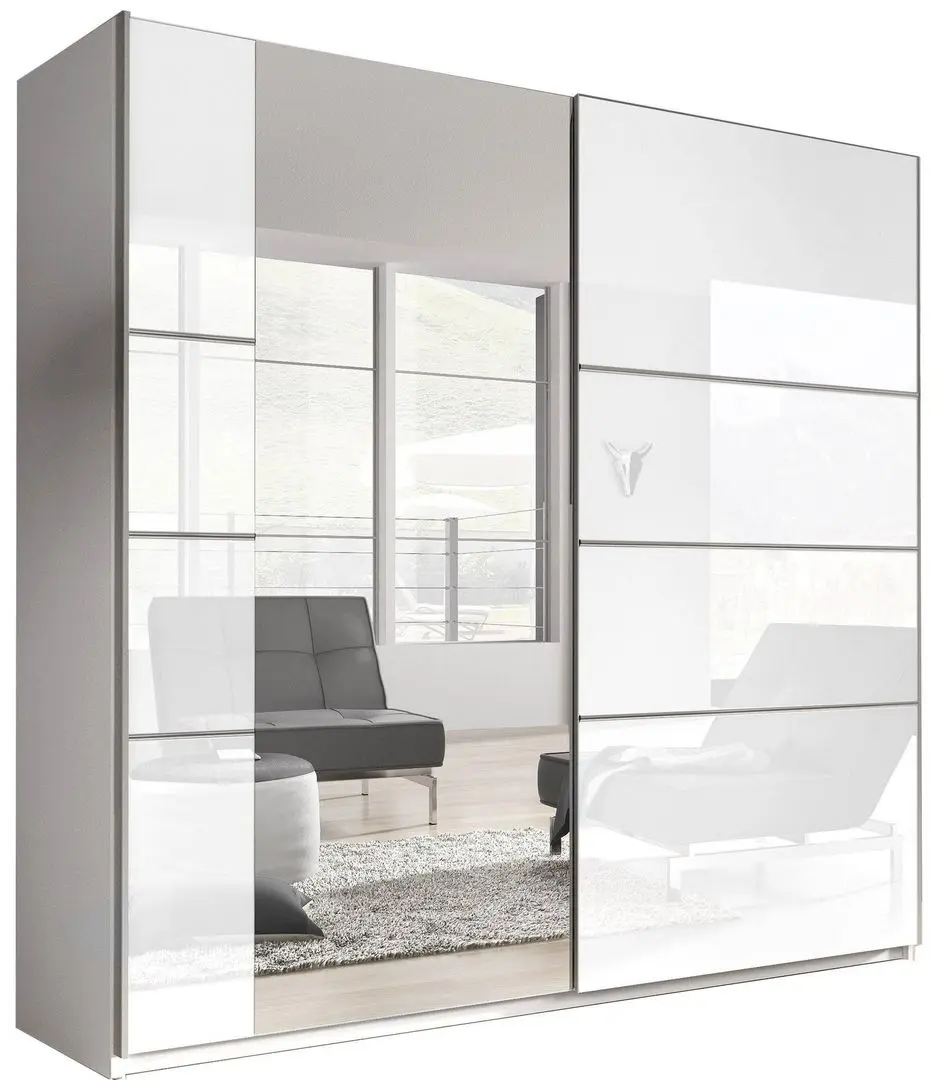 Шкаф-купе Helvetia Beta 22981658 (Белый/Белый Глянец)