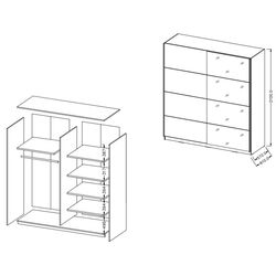 Dulap-cupe Helvetia Beta 22W01657 (Black) Thumb