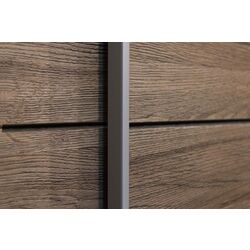 Dulap-cupe Helvetia Galaxy 24ZBEA68 (Monastic Oak/Black Glass) Thumb