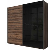 Dulap-cupe Helvetia Galaxy 24ZBEA69 (Monastic Oak/Black Glass)