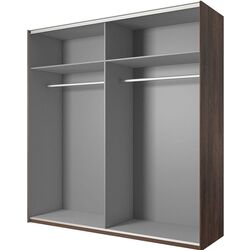 Шкаф-купе Helvetia Sigma 200x213x64 (Flagstaff Oak Dark/Black Matt) Thumb