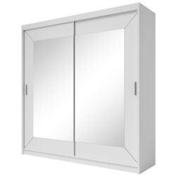 Dulap-cupe cu oglinda Helvetia Alfa 180 cm (White) Thumb