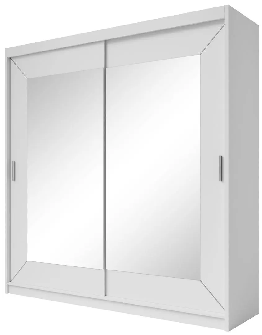 Dulap-cupe cu oglinda Helvetia Alfa 180 cm (White) - 3