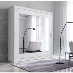 Dulap-cupe cu oglinda Helvetia Alfa 180 cm (White)