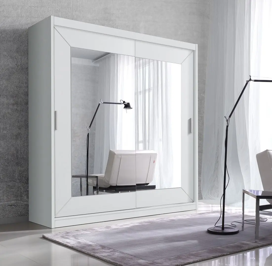 Dulap-cupe cu oglinda Helvetia Alfa 180 cm (White)