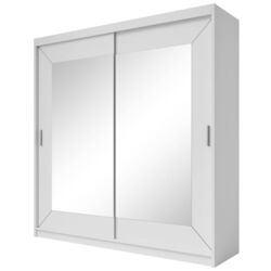 Шкаф-купе с зеркалом Helvetia Alfa 200 cm (White) Thumb