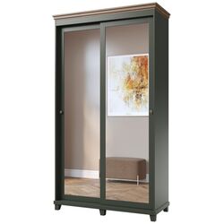 Шкаф-купе с зеркалом Helvetia Evora 2D 120 cm (Green/Lefkas Oak) Thumb