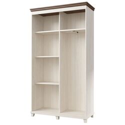 Шкаф-купе с зеркалом Helvetia Evora 2D 120 cm (White Abisko Ash/Lefkas Oak/White) Thumb