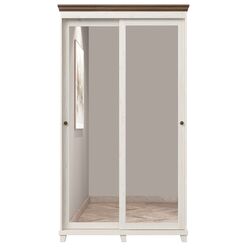 Шкаф-купе с зеркалом Helvetia Evora 2D 120 cm (White Abisko Ash/Lefkas Oak/White) Thumb