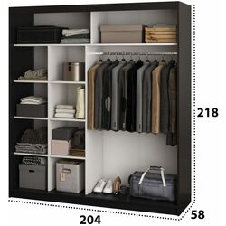 Шкаф-купе Ideal Mobila Allians (Wenge) Thumb