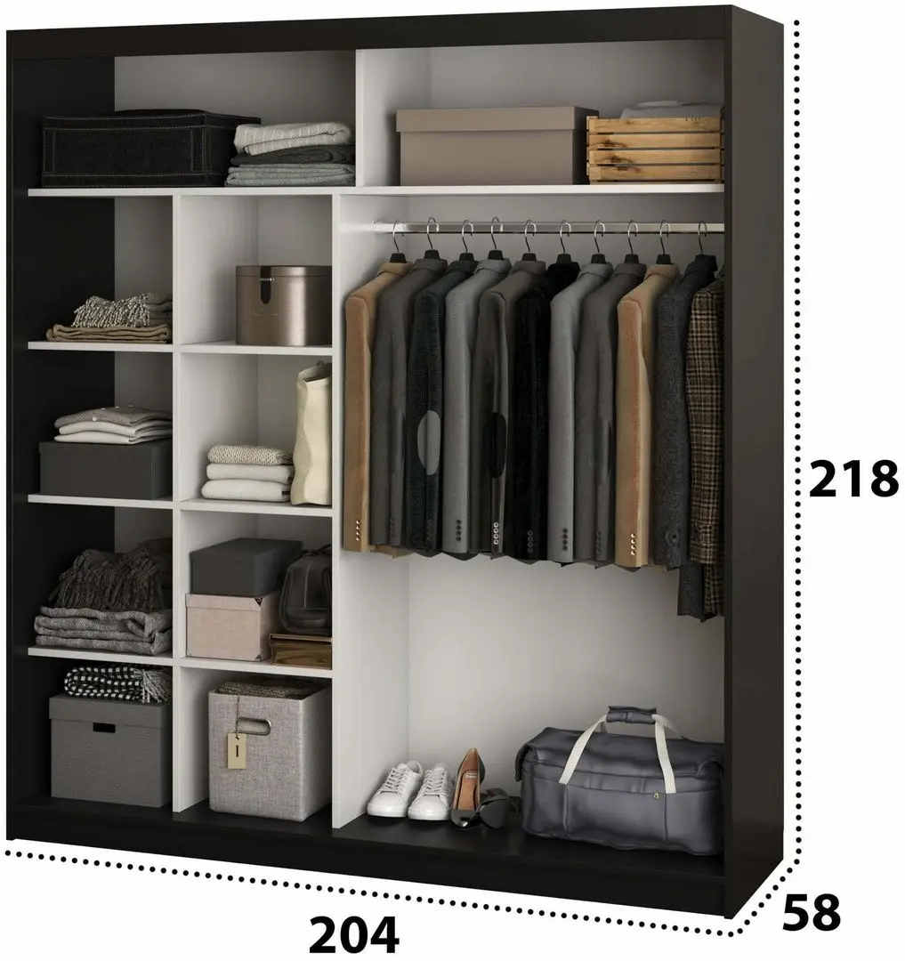 Шкаф-купе Ideal Mobila Allians (Wenge) - 2