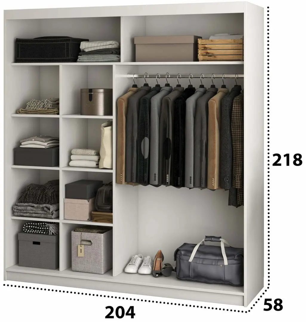 Шкаф-купе Ideal Mobila Allians (White) - 2