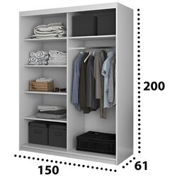 Dulap-cupe Ideal Mobila Dressing 2 (White) Thumb