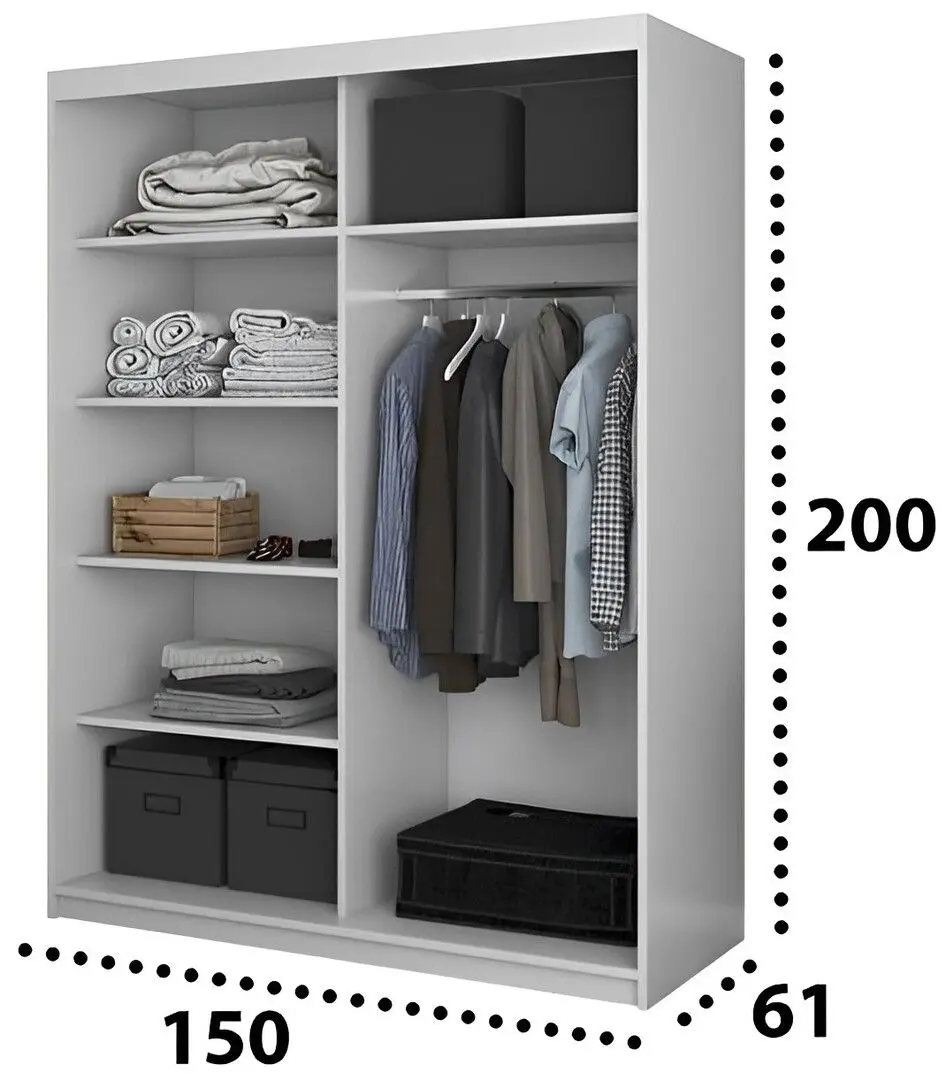 Dulap-cupe Ideal Mobila Dressing 2 (White) - 2