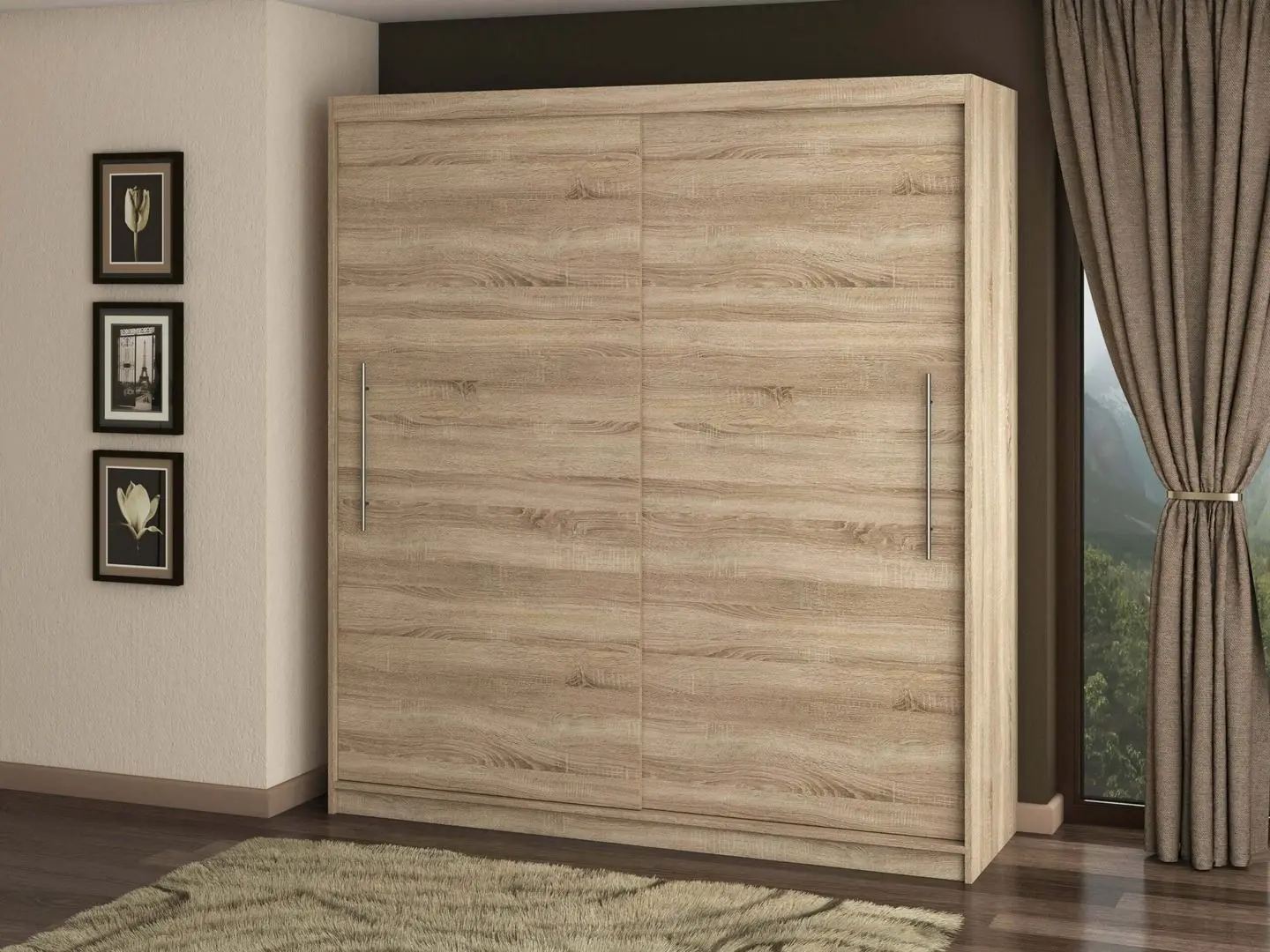 Шкаф-купе Ideal Mobila Vista (Sonoma Oak)