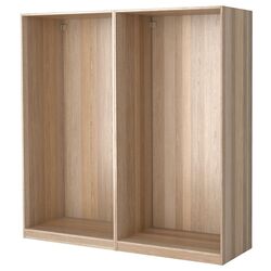 Cadru dulap Ikea Pax 2 secții 200x58x201 (Stejar Vopsit Alb)