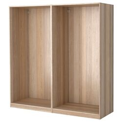 Cadru dulap Ikea Pax 2 secții 200x58x201 (Stejar Vopsit Alb)