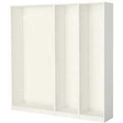 Carcasa dulap-cupe Ikea Pax 3 secții 200x35x201 (Alb)