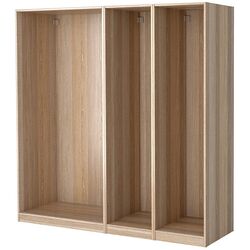 Carcasa dulap-cupe Ikea Pax 3 secții 200x58x236 (Stejar Albit Vopsit)