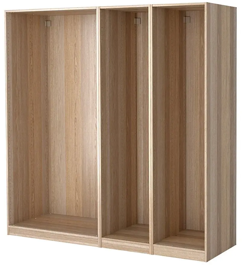 Carcasa dulap-cupe Ikea Pax 3 secții 200x58x236 (Stejar Albit Vopsit)