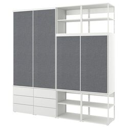 Шкаф комбинированный Ikea Platsa 280x42x241 (Ларколлен Белый/Фоннес Темно-серый) Thumb