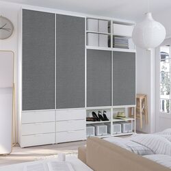 Шкаф комбинированный Ikea Platsa 280x42x241 (Ларколлен Белый/Фоннес Темно-серый) Thumb