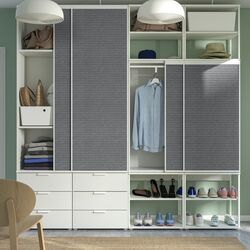 Шкаф комбинированный Ikea Platsa 280x42x241 (Ларколлен Белый/Фоннес Темно-серый) Thumb