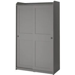 Dulap-cupe Ikea Hauga cu usi glisante 118x55x199 (Gri)