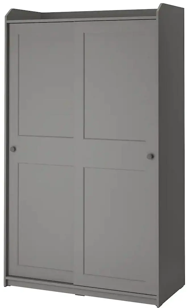 Dulap-cupe Ikea Hauga cu usi glisante 118x55x199 (Gri)
