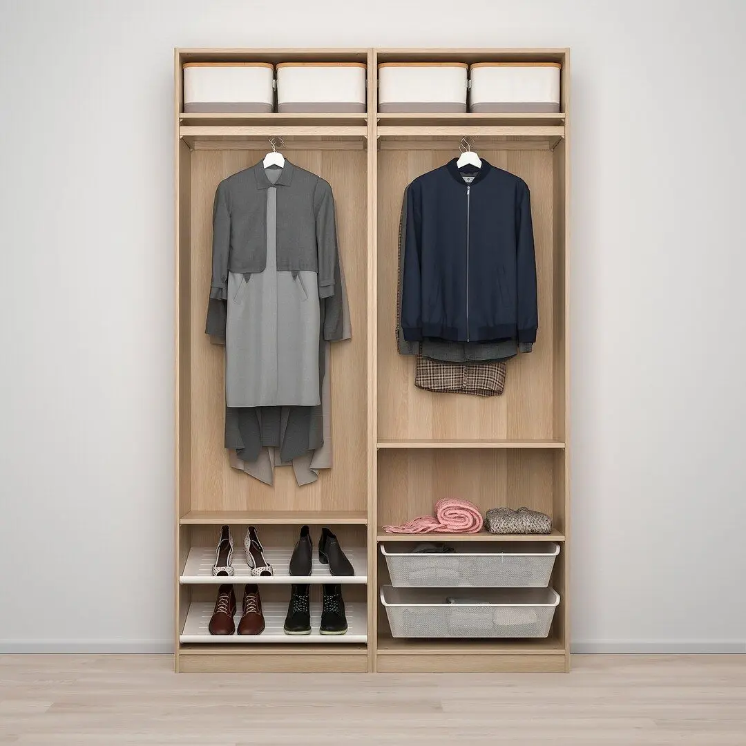 Dulap-cupe Ikea Pax/Auli 150x44x236 (Aspect Stejar Antichizat/Oglinda) - 2