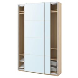 Dulap-cupe Ikea Pax/Auli 150x44x236 (Aspect Stejar Antichizat/Oglinda)