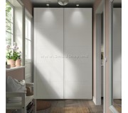 Dulap-cupe Ikea Pax/Grimo rafturi/bare/5 cosuri 150x66x236 (Alb)