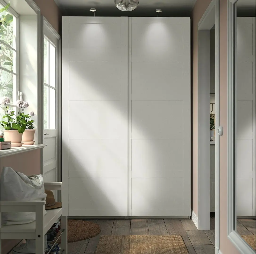 Dulap-cupe Ikea Pax/Bergsbo cu cadru 150x66x236 (Alb)