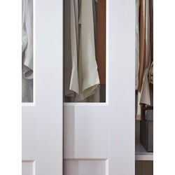 Dulap-cupe Ikea Pax/Grimo 3 rafturi/bare/cosuri/sticla transparenta 150x66x236 (Alb) Thumb