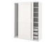 Dulap-cupe Ikea Pax/Grimo polite/bare/cosuri 150x66x201 (Alb)