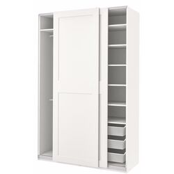 Dulap-cupe Ikea Pax/Grimo rafturi/bare/cosuri 150x66x236 (Alb) Thumb