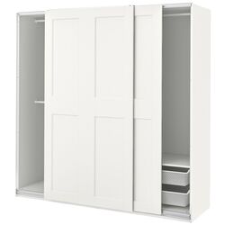Dulap-cupe Ikea Pax/Grimo cu cadru 200x66x201 (Alb) Thumb